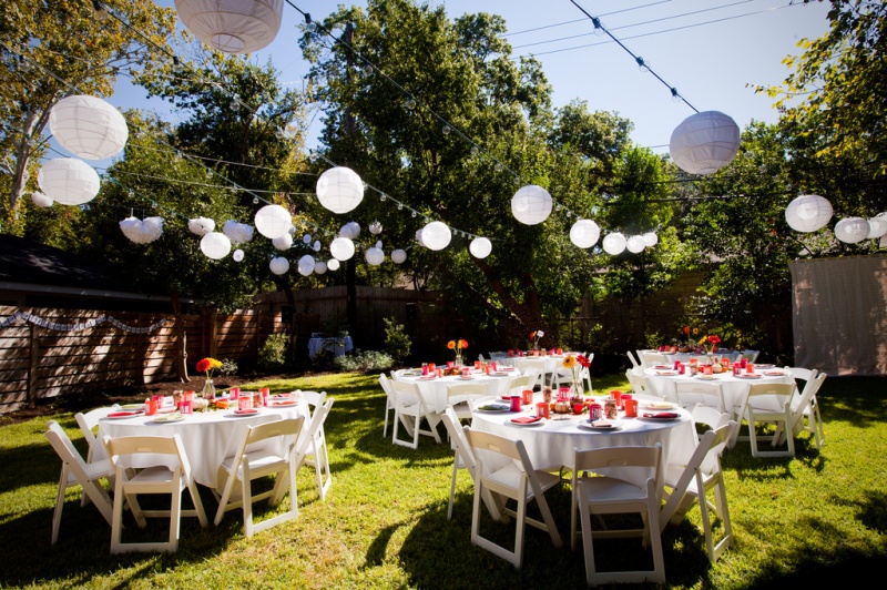 Wedding Held In Backyard