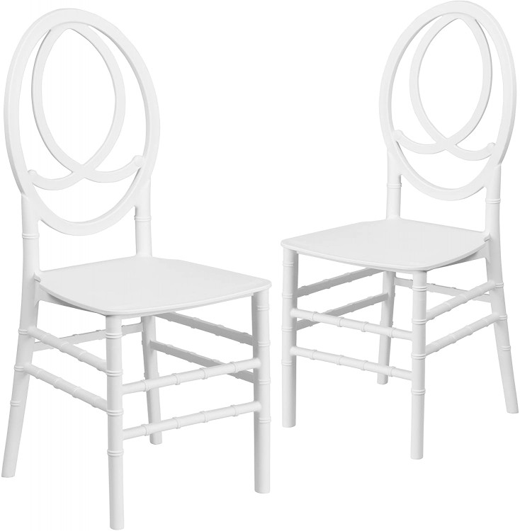 White Phoenix Back Chair