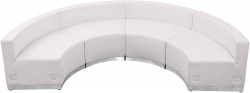 Couch White Curved