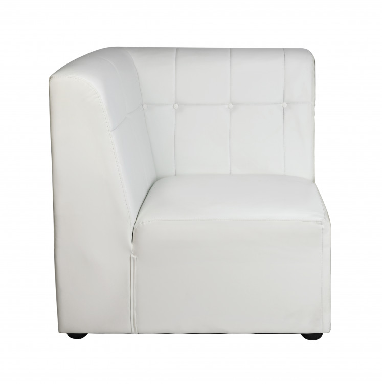 Couch Corner Straight White Square