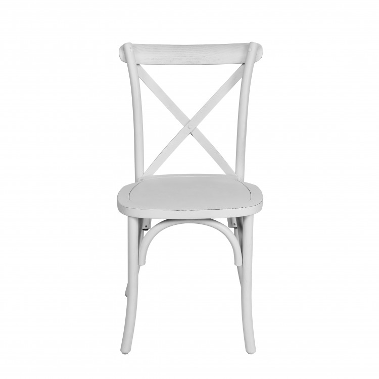 Wood X Back Chair - White Wash Wood X Back Chair