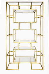 Gold Shaker Shelf Display