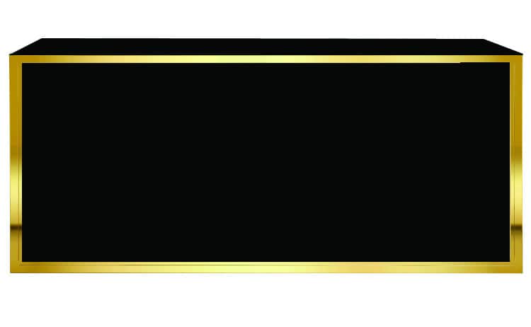 Bar Gold Black Acrylic