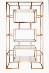 Rose Gold Shaker Shelf Display