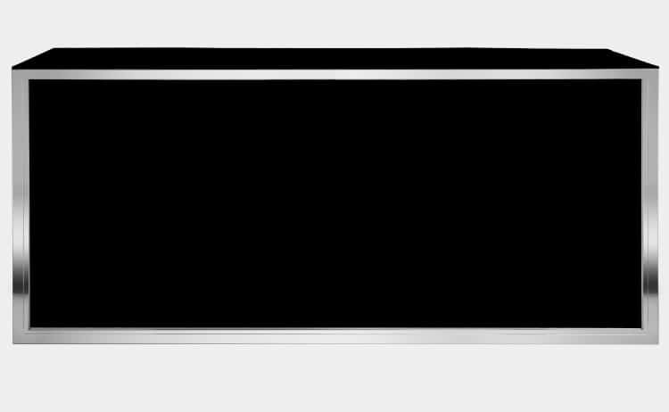 Bar Silver Black Acrylic Black Top