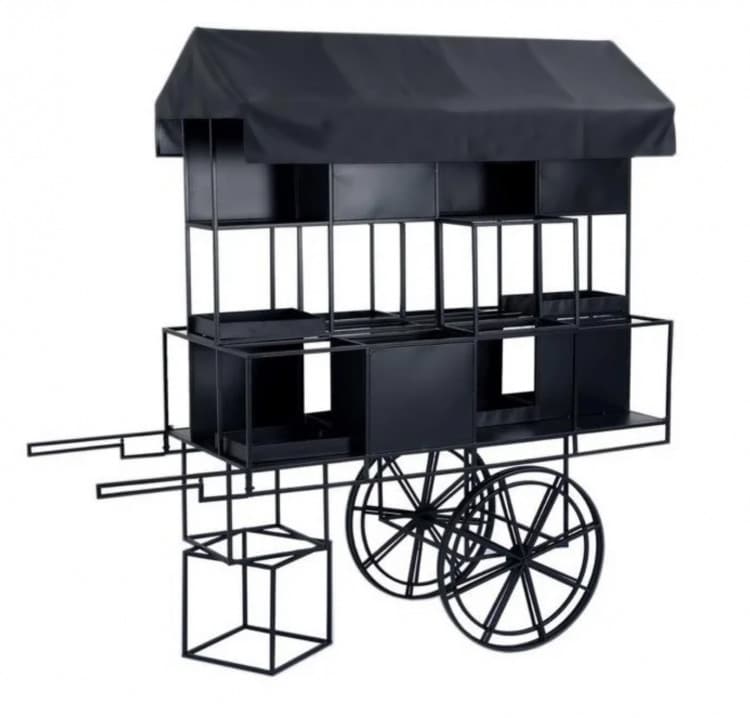 Black Flower / Candy Cart