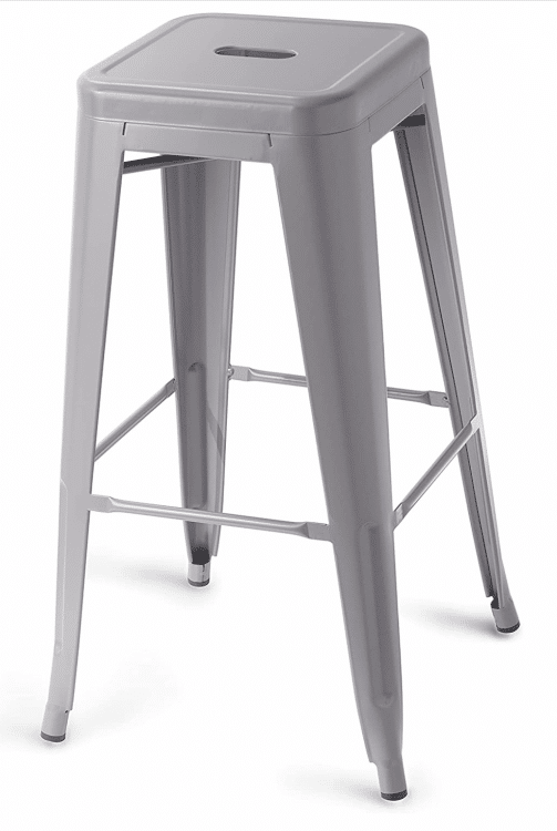 Grey Metal BarStool  30