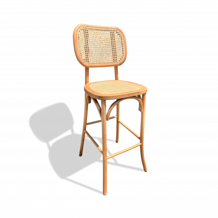 Natural Rattan Barstool