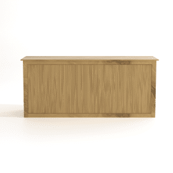 Natural Wood Ribbed Bar Fluted - 8'