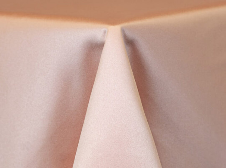 Peach Lamour Matte Satin Linen