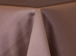 Taupe Lamour Matte Satin Linen
