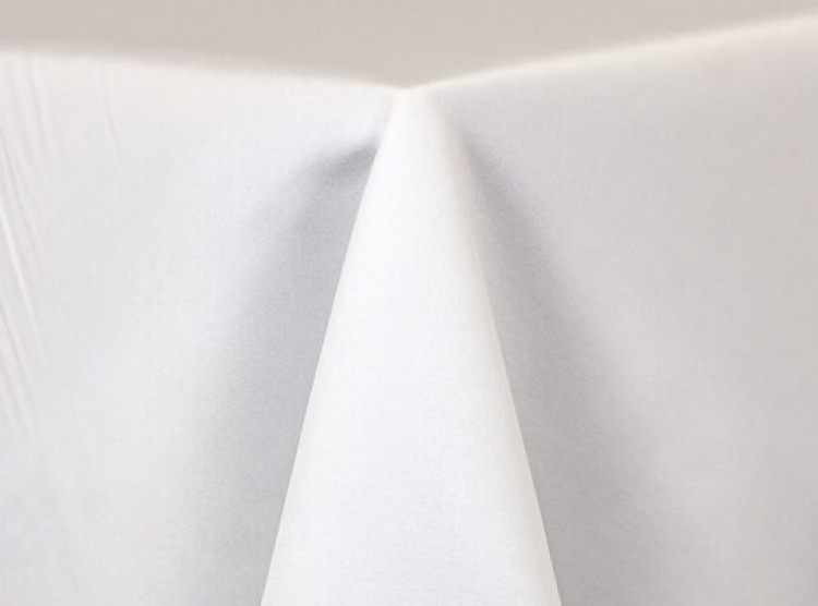 White Lamour Matte Satin Linen