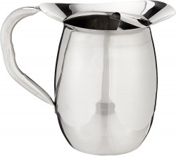 SS Pitcher - 2 Qt, S/S Deluxe Bell