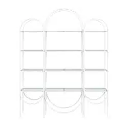 White Round Arch Display Shelf