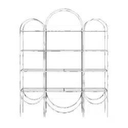 Silver Round Arch Display Shelf