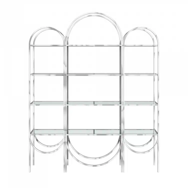 Silver Round Arch Display Shelf