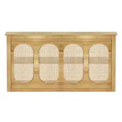 Natural Wood Rattan Bar - 8'