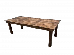 Brown Farm Table 8' X 42