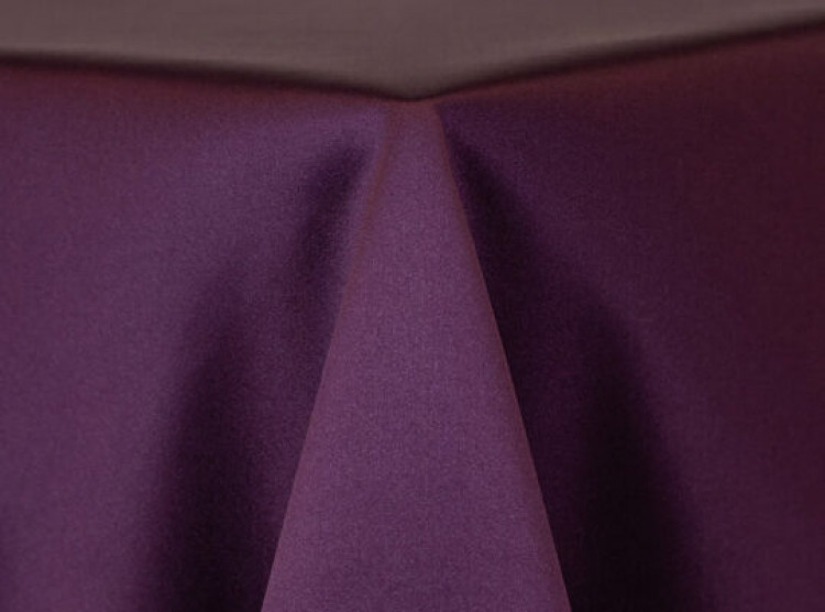 Eggplant Lamour Matte Satin Linen