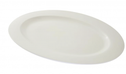 White China Platter - 22x15.5 Oval