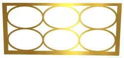 6ft Circle Front Gold (GW)