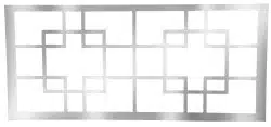 6ft French Window Front Silver Bar (SW)