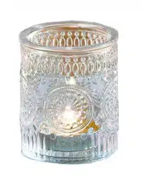 Vintage Clear Votive Candles Holder